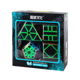 Kit Rubik’s Cube MoYu Alien Cube Set Carbon