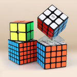 Pack Rubik's Cube QiYi 2x2 3x3 4x4 5x5 Avec Autocollants