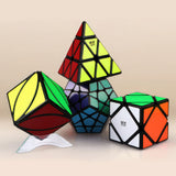 Pack Rubik's Cube QiYi Pyraminx Skewb Ivy Megaminx Avec Autocollants