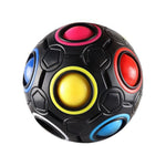 Rubik’s Cube Rond Arc-En-Ciel Noir