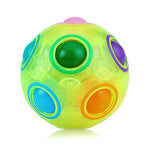 Rubik’s Cube Rond Arc-En-Ciel Vert Fluorescent