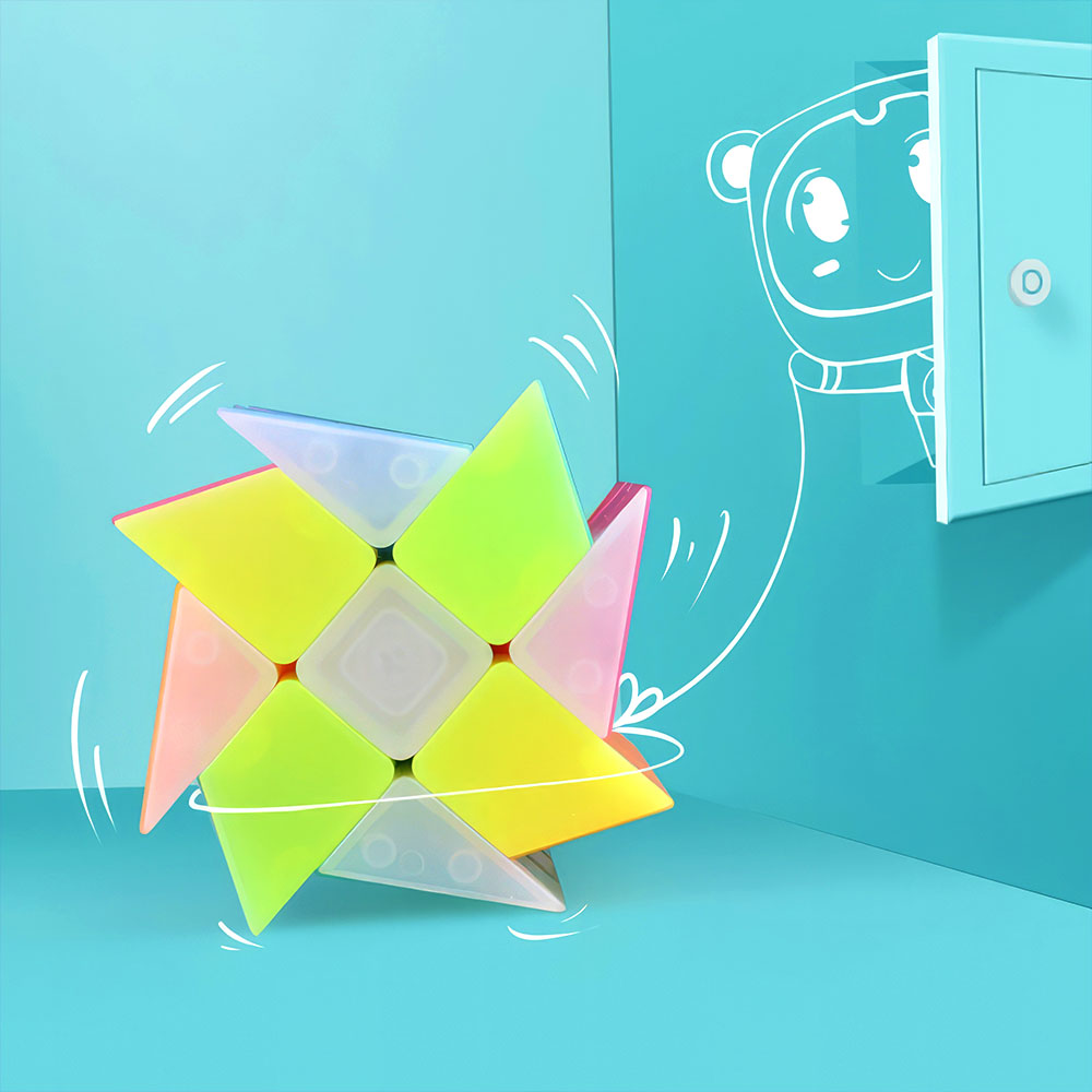 Stickerless Windmill Cube Rubik’s Cube QiYi Windmill & Cube Store