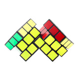 Deux Rubik's Cube 3x3 Collés Ensemble