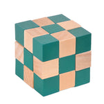 Rubiks Cube En Bois Artisanal