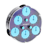 Rubiks Cube Horloge Bleue Aiguilles