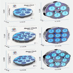 Rubiks Cube Horloge Bleue Clocks