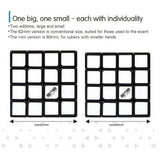 Différence Taille Rubik's Cube QiYi Thunderclap 4x4 Mini et Classique