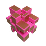 Rubik's Cube 3x3 Mirror Block Doré Rose Twist