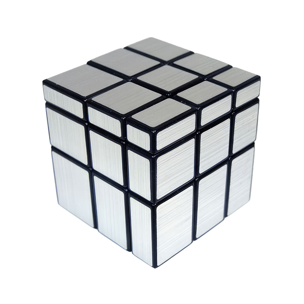 Rubik's cube argenté