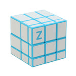 Rubik's Cube 3x3 Mirror Block Blanc Bleu