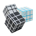 Rubik's Cube 3x3 Mirror Block Z Cube Fibre de Carbone